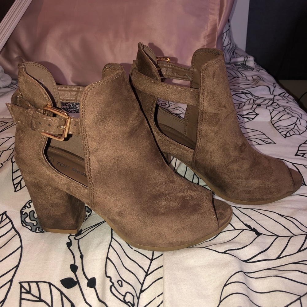 Dark Taupe Booties